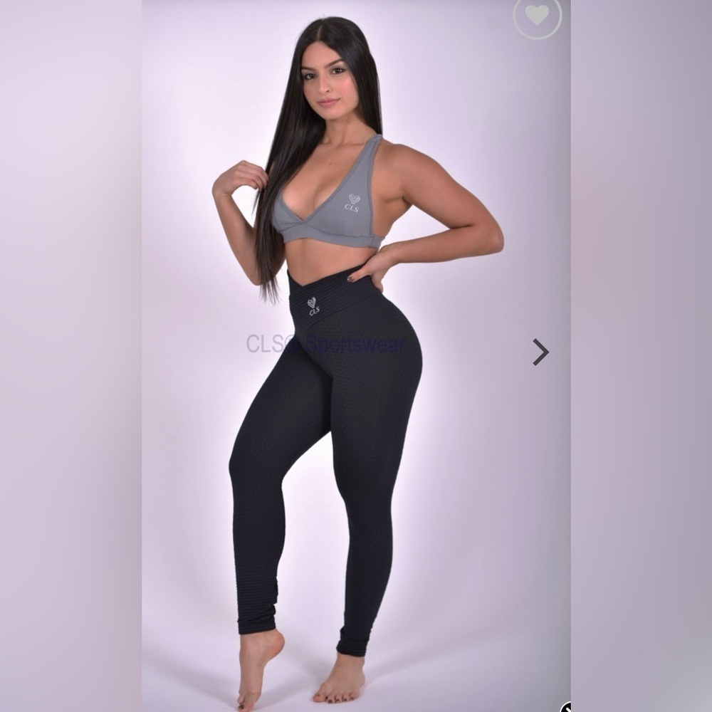 🆕CLS Sportswear - NC Trance Textured Scrunch Cross waist Leggings